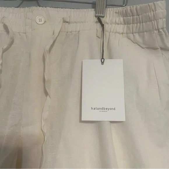 cream linen pant 2XL hatandbeyond - Picture 2 of 8
